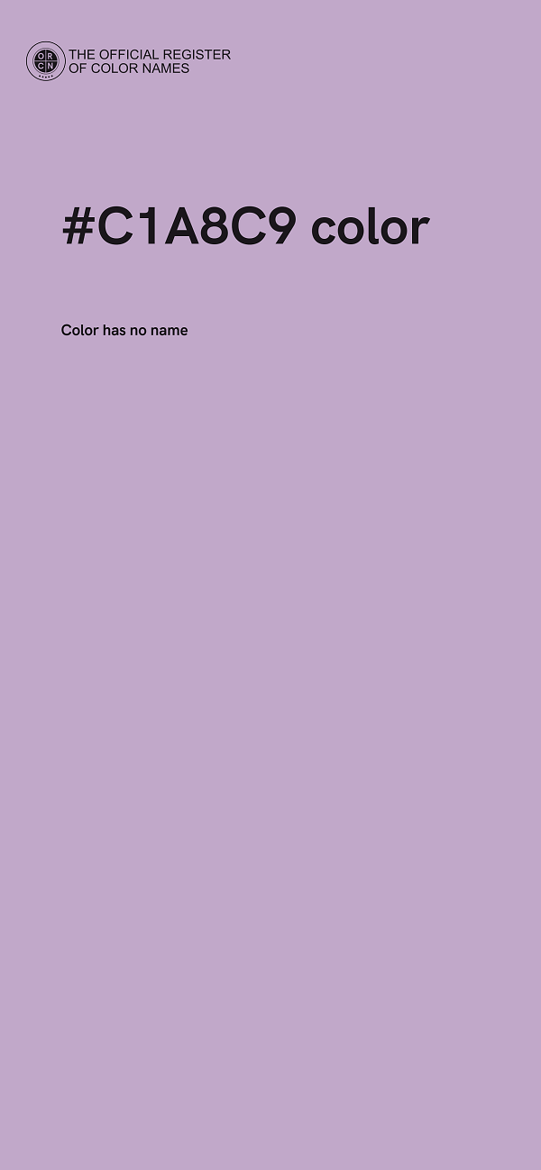 #C1A8C9 color image