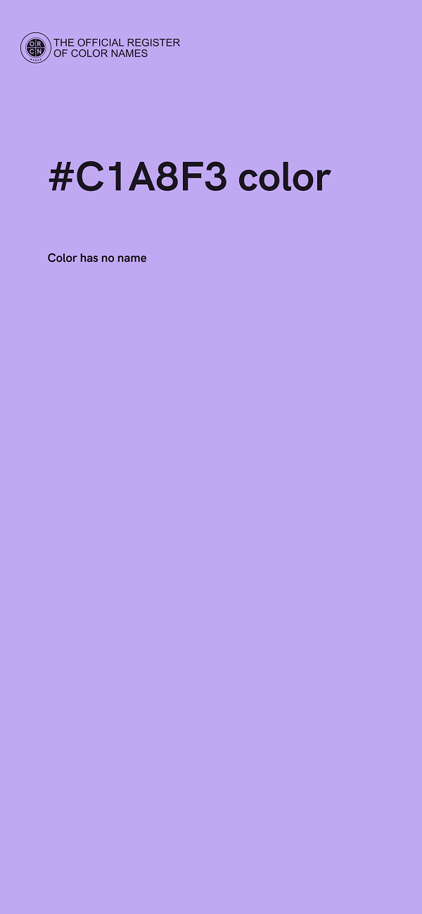 #C1A8F3 color image