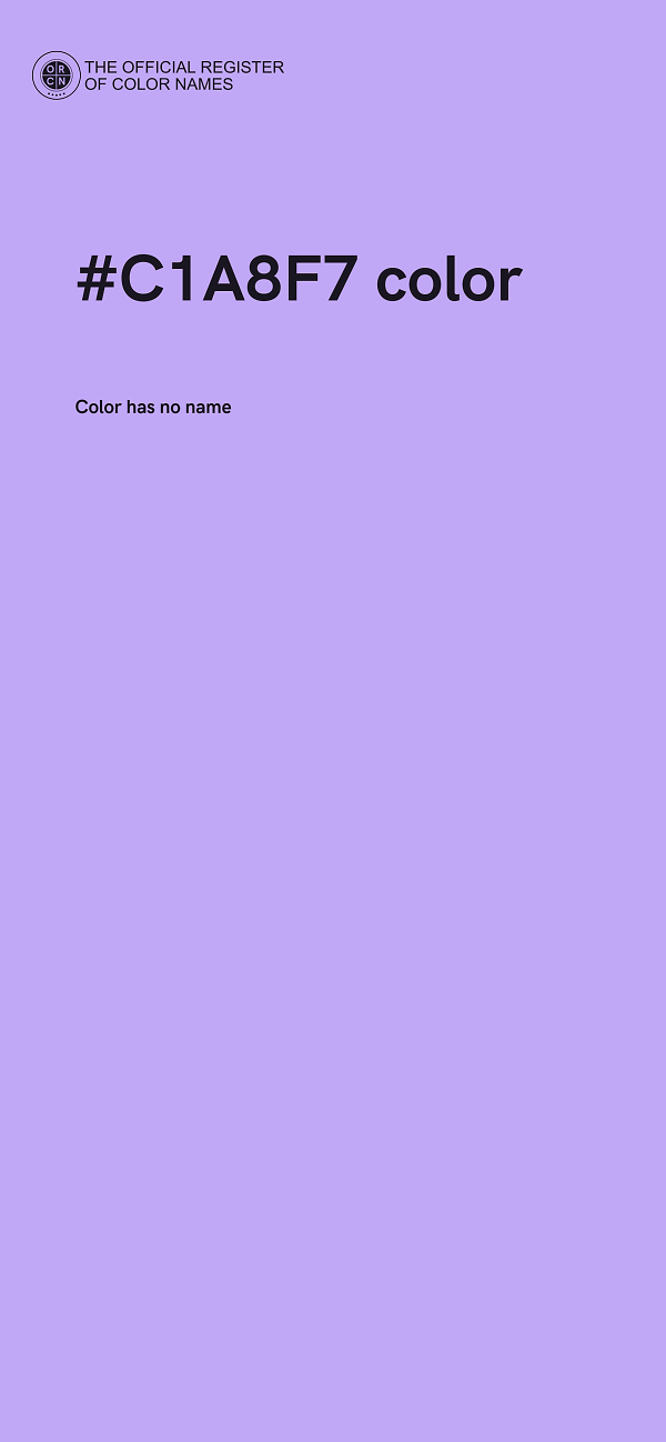 #C1A8F7 color image