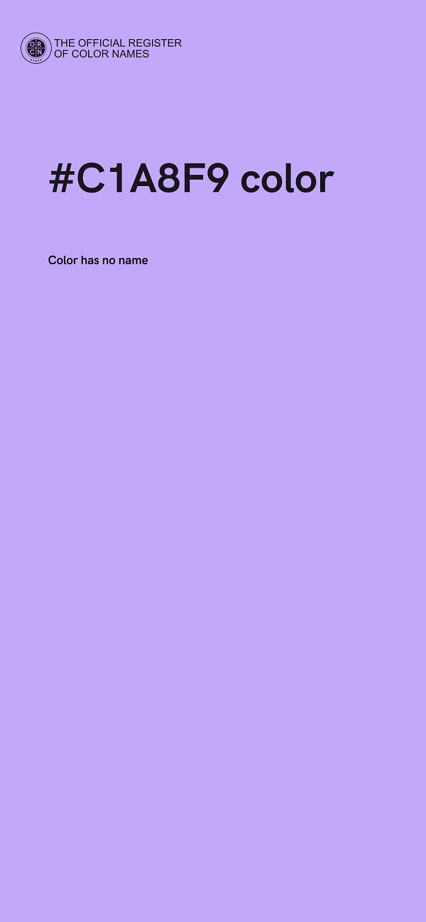 #C1A8F9 color image