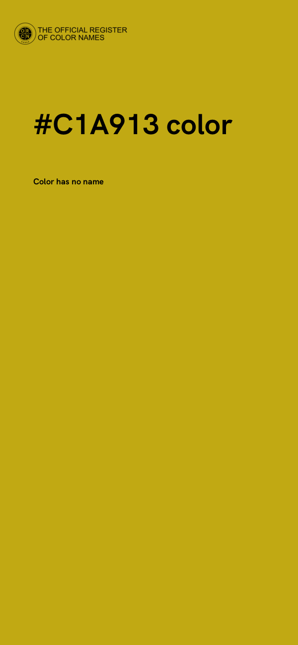 #C1A913 color image