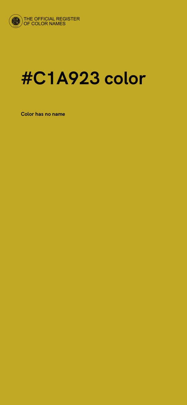 #C1A923 color image