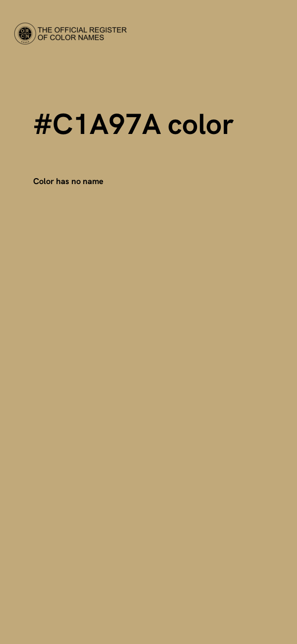 #C1A97A color image