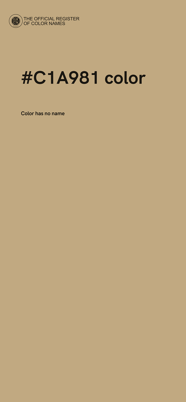 #C1A981 color image