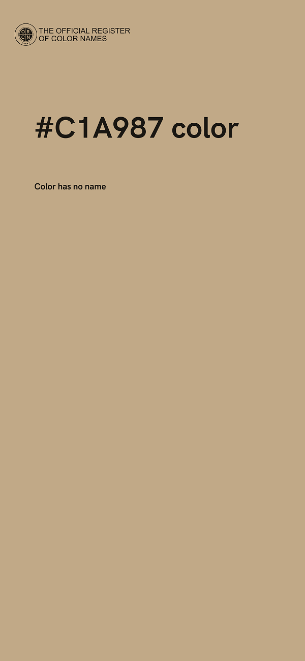 #C1A987 color image