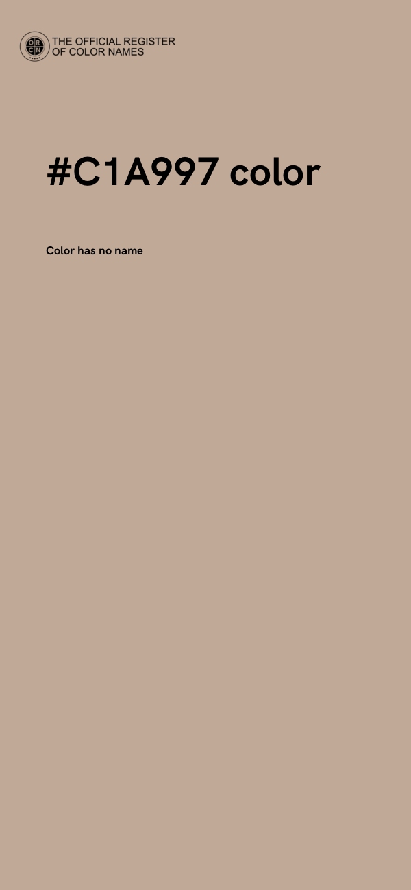 #C1A997 color image