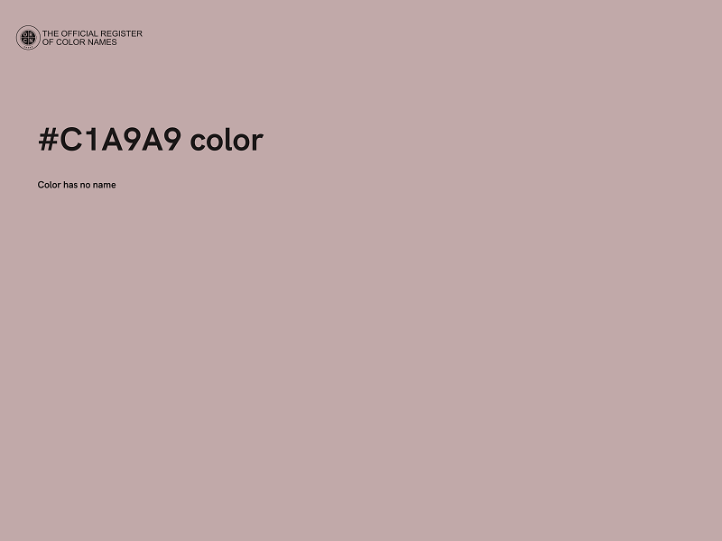 #C1A9A9 color image