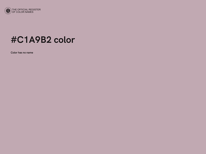 #C1A9B2 color image