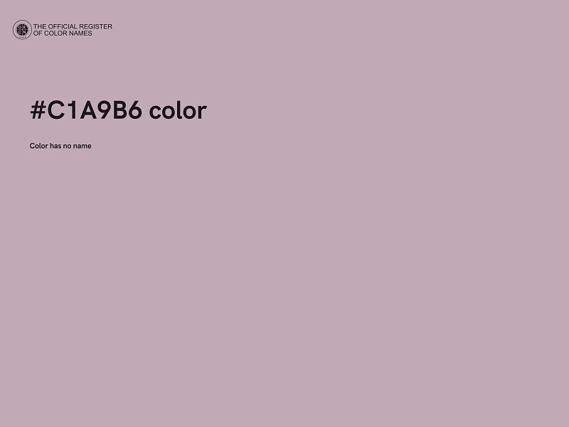 #C1A9B6 color image