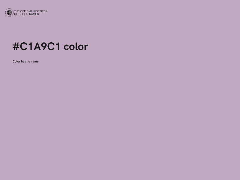 #C1A9C1 color image