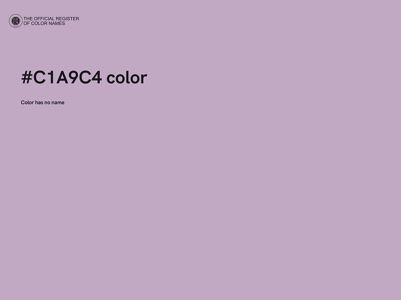 #C1A9C4 color image