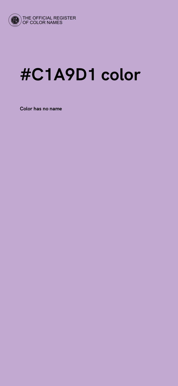#C1A9D1 color image