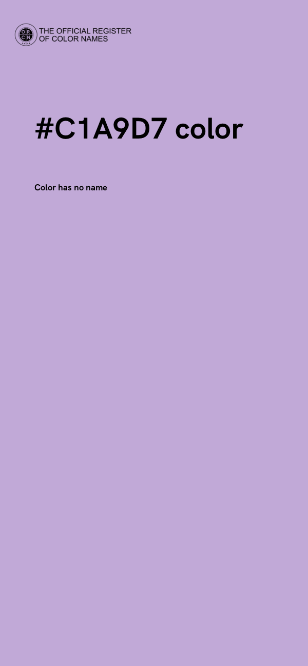 #C1A9D7 color image