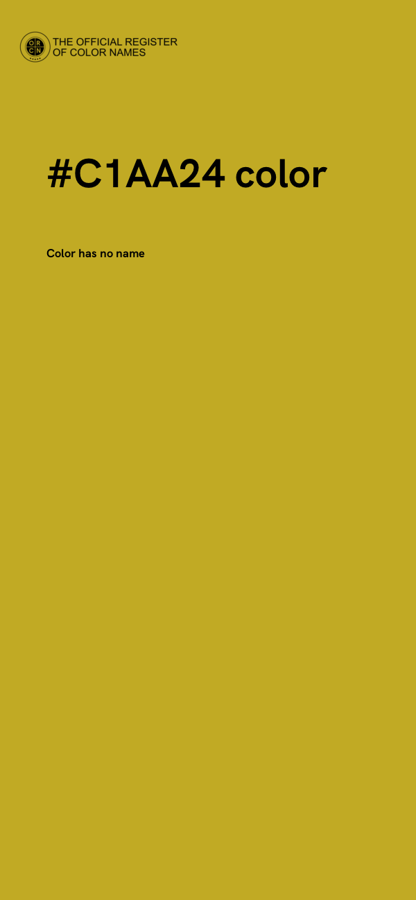 #C1AA24 color image