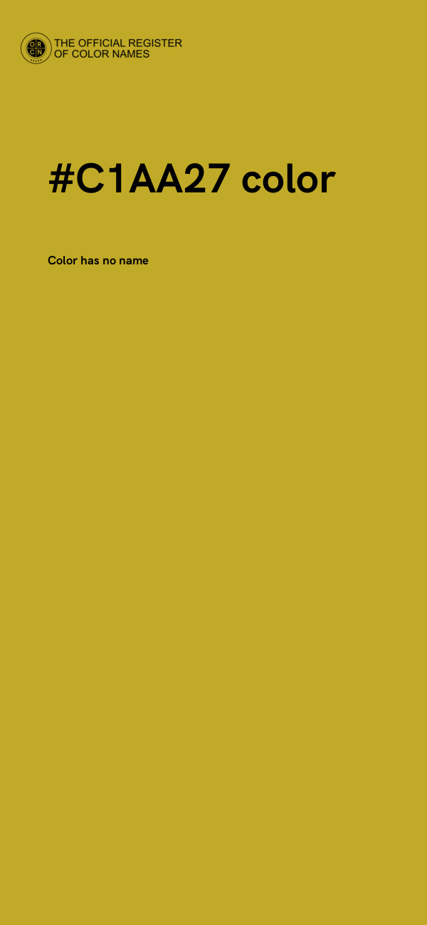 #C1AA27 color image