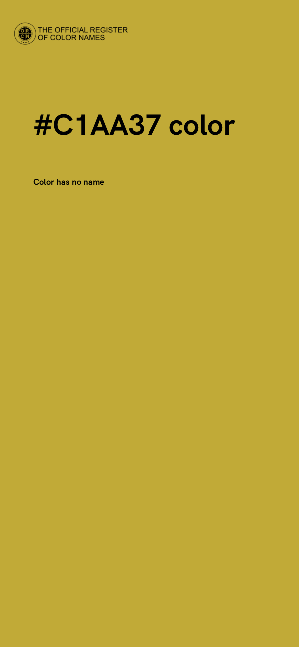 #C1AA37 color image