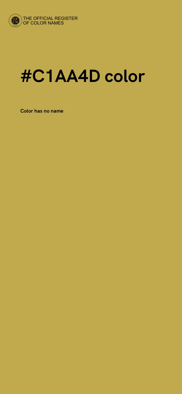 #C1AA4D color image