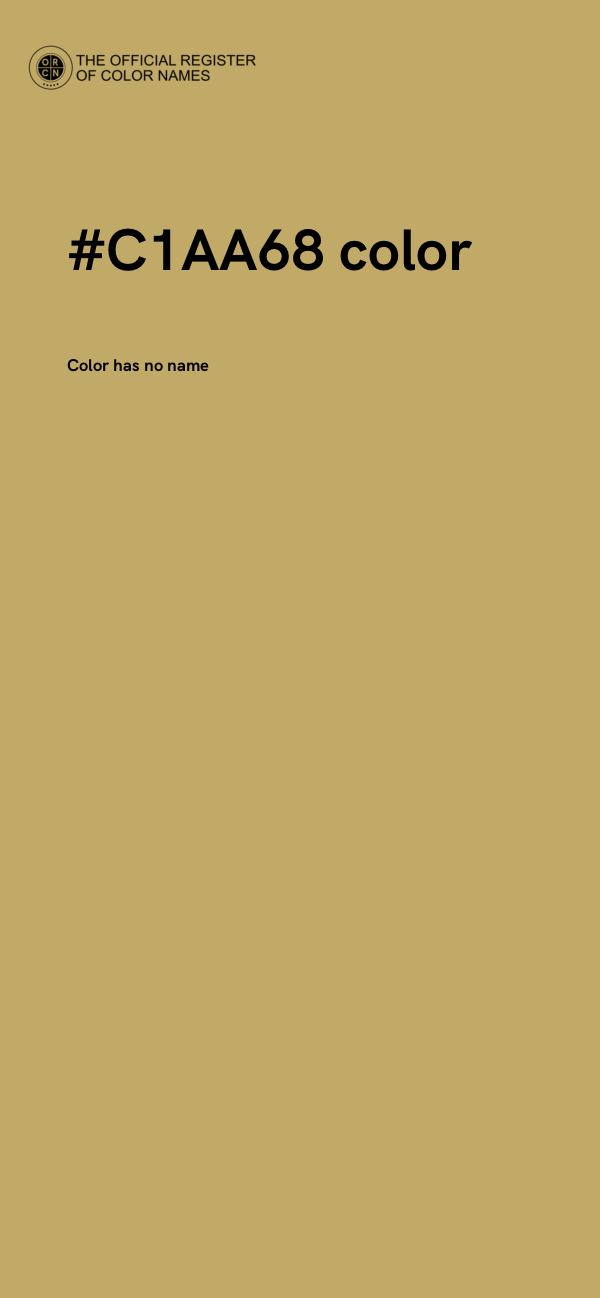 #C1AA68 color image