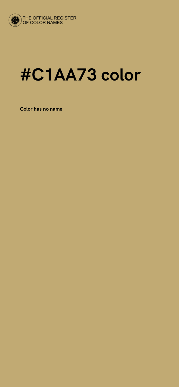 #C1AA73 color image