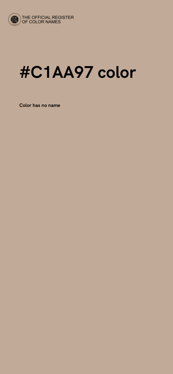 #C1AA97 color image
