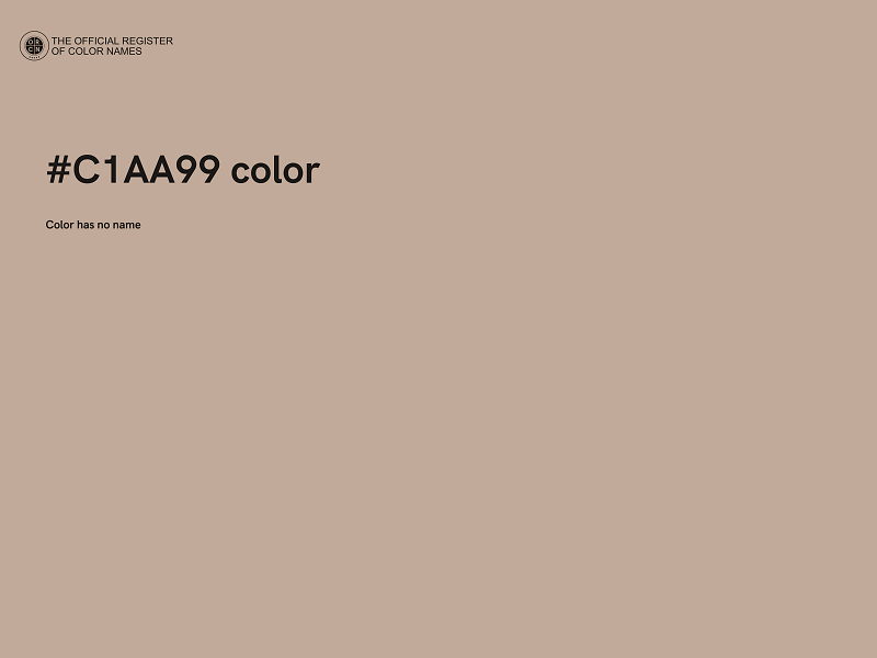 #C1AA99 color image