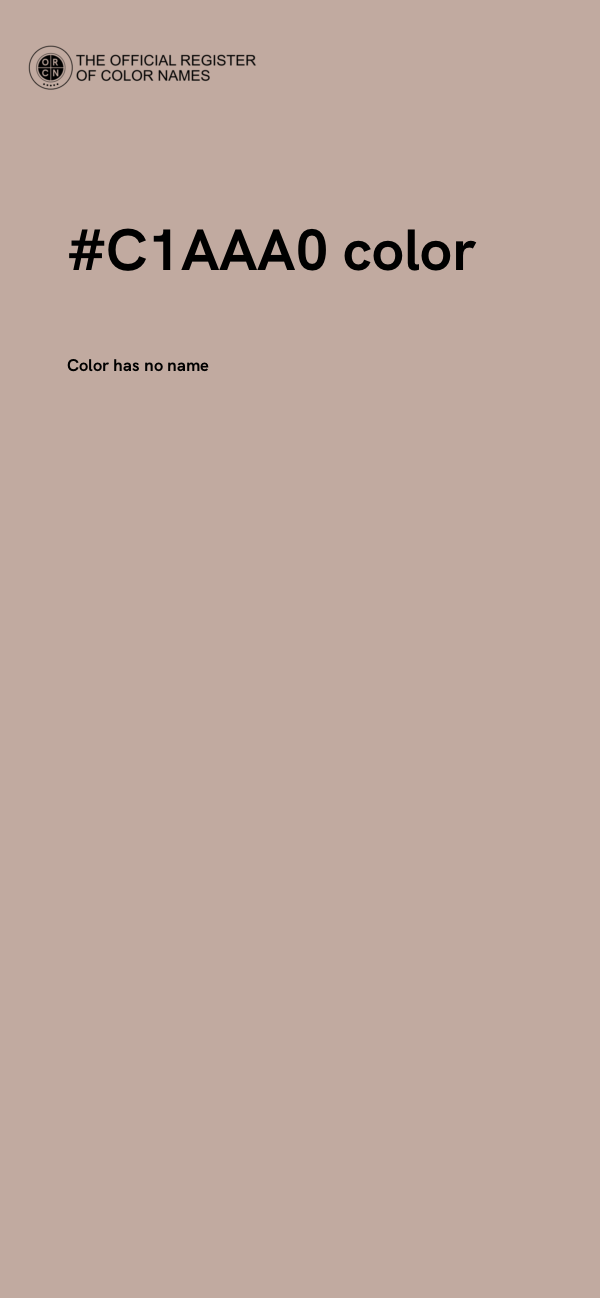 #C1AAA0 color image