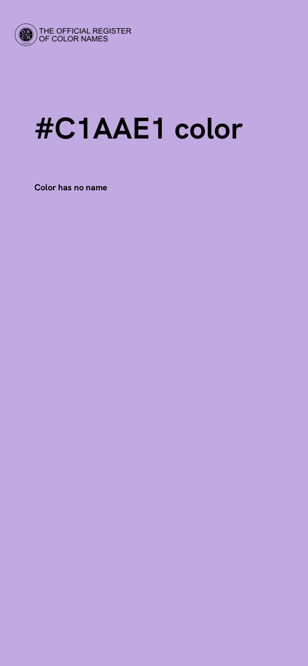 #C1AAE1 color image