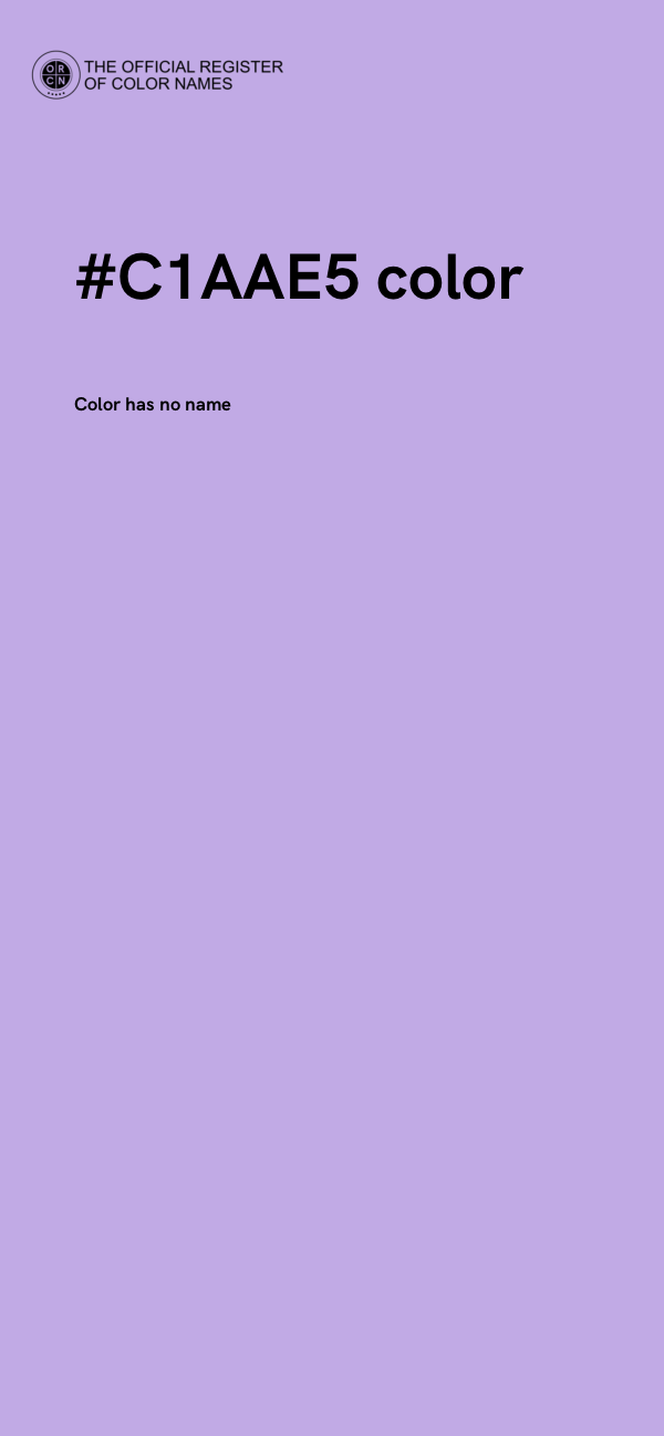 #C1AAE5 color image