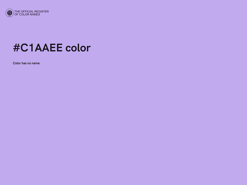 #C1AAEE color image