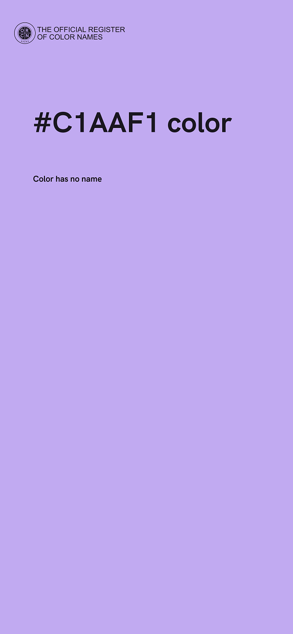 #C1AAF1 color image