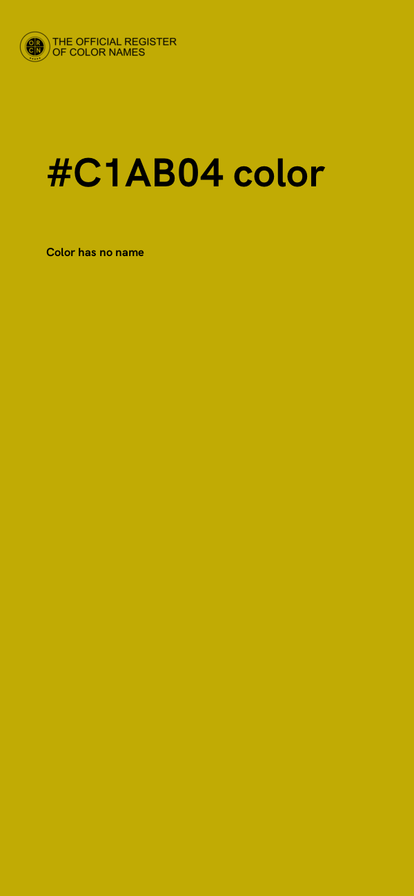 #C1AB04 color image