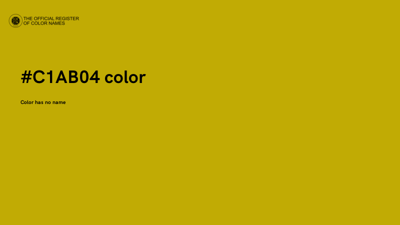 #C1AB04 color image