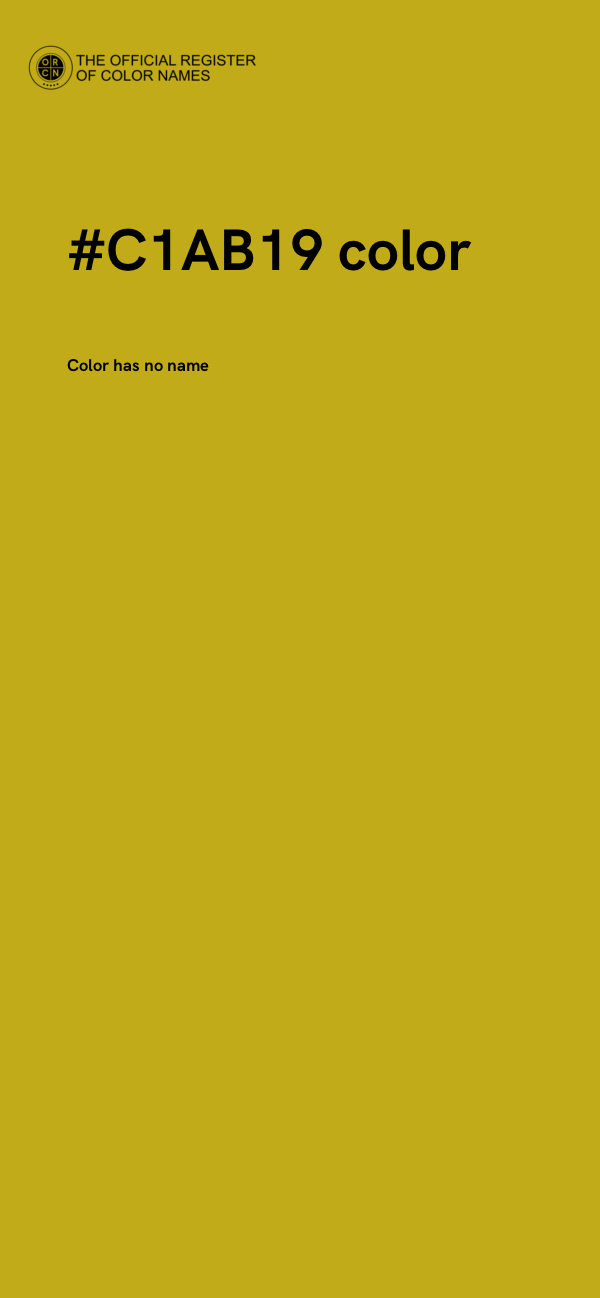 #C1AB19 color image