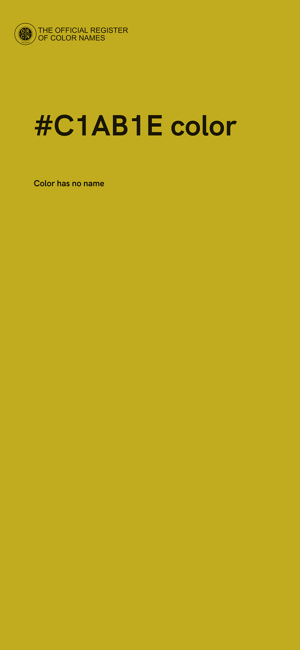 #C1AB1E color image