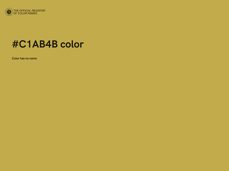 #C1AB4B color image