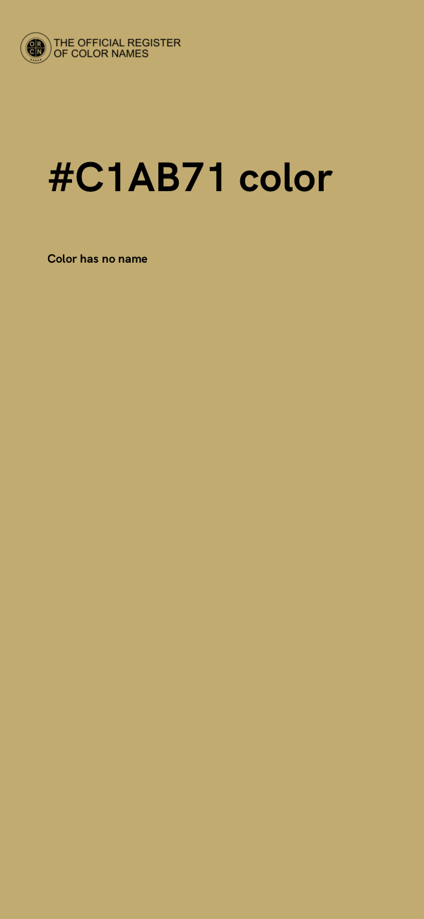#C1AB71 color image