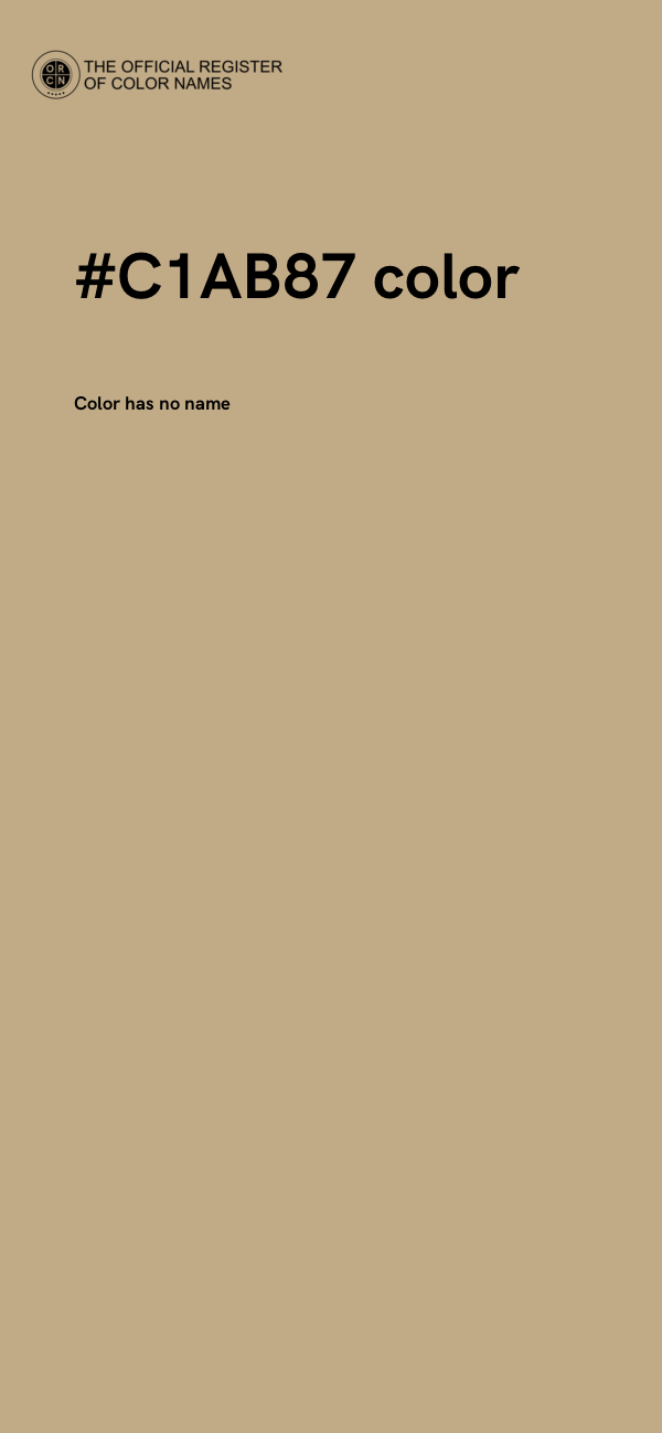 #C1AB87 color image