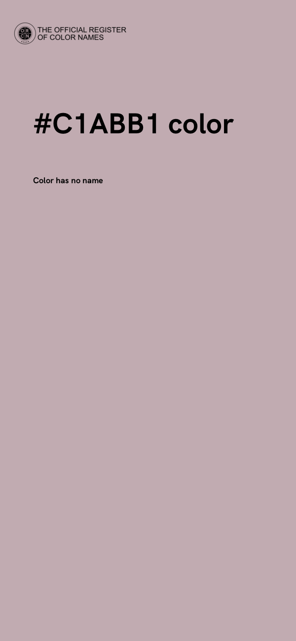 #C1ABB1 color image