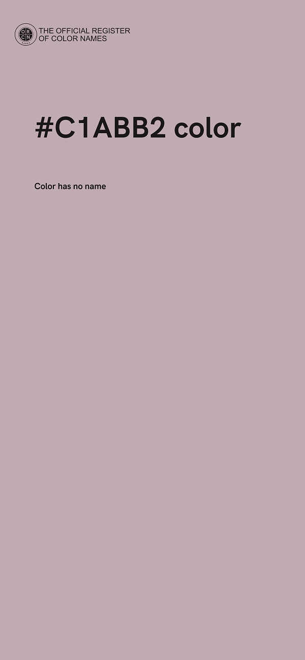 #C1ABB2 color image