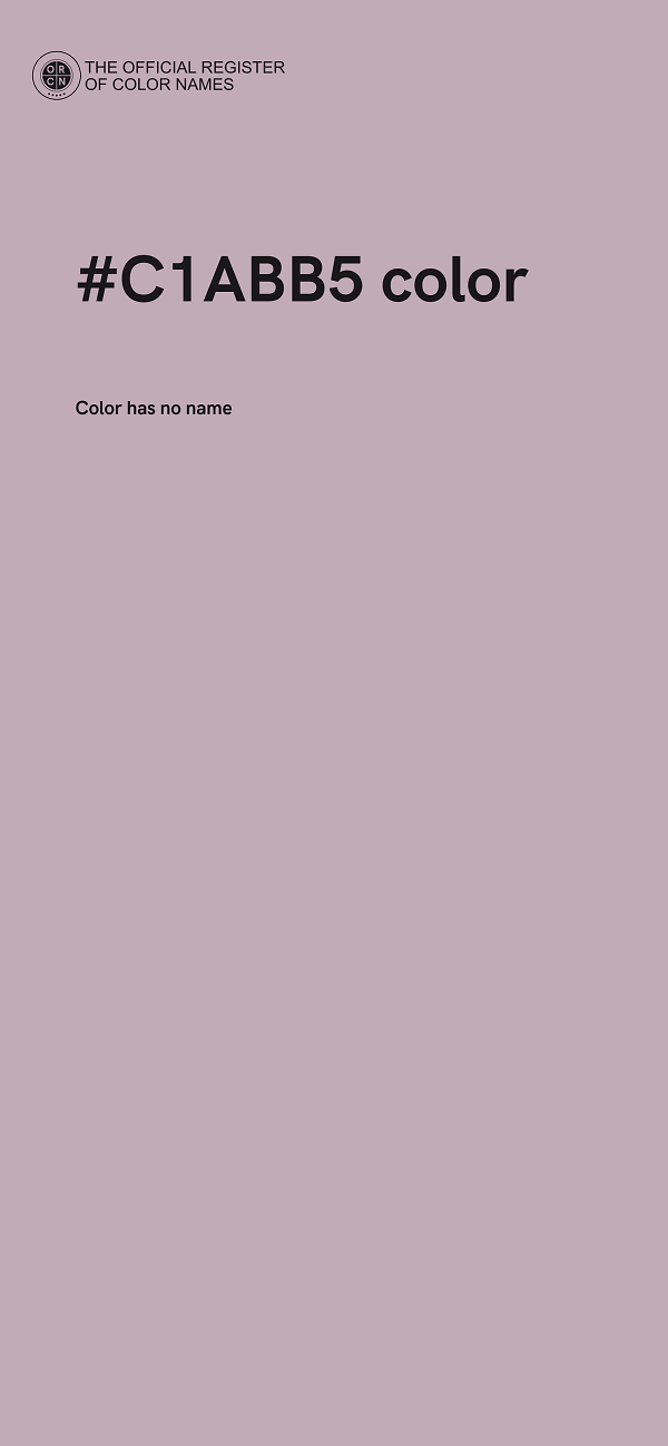 #C1ABB5 color image