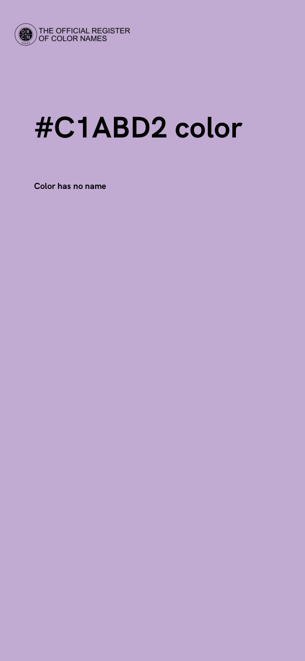 #C1ABD2 color image