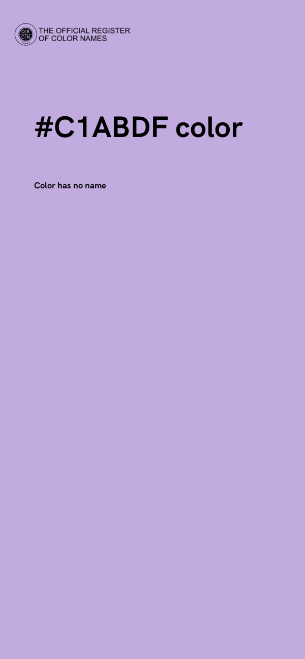 #C1ABDF color image