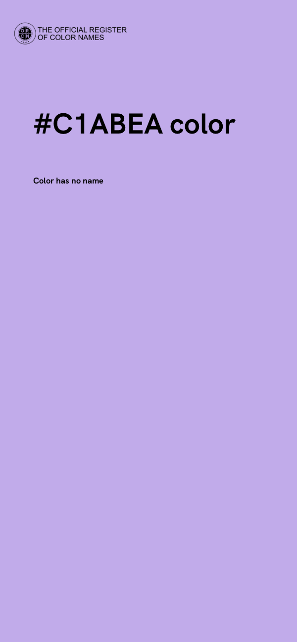 #C1ABEA color image