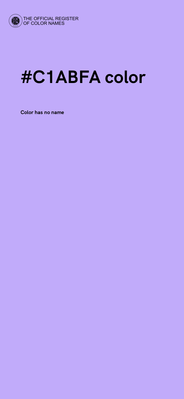 #C1ABFA color image