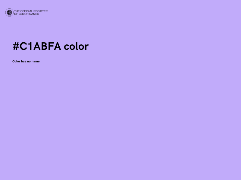 #C1ABFA color image