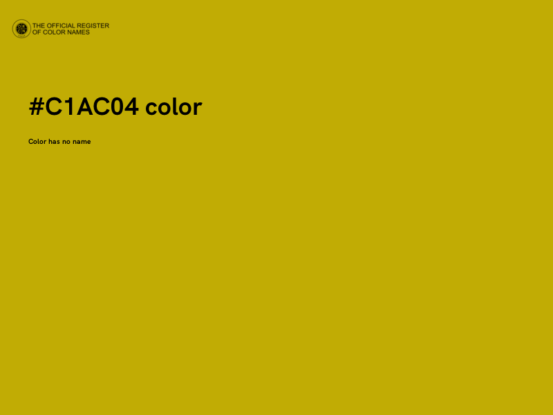 #C1AC04 color image