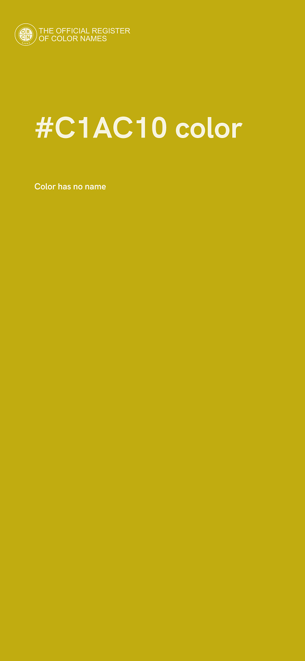 #C1AC10 color image