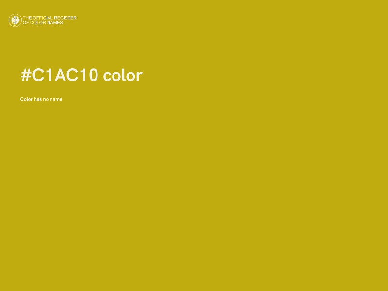 #C1AC10 color image