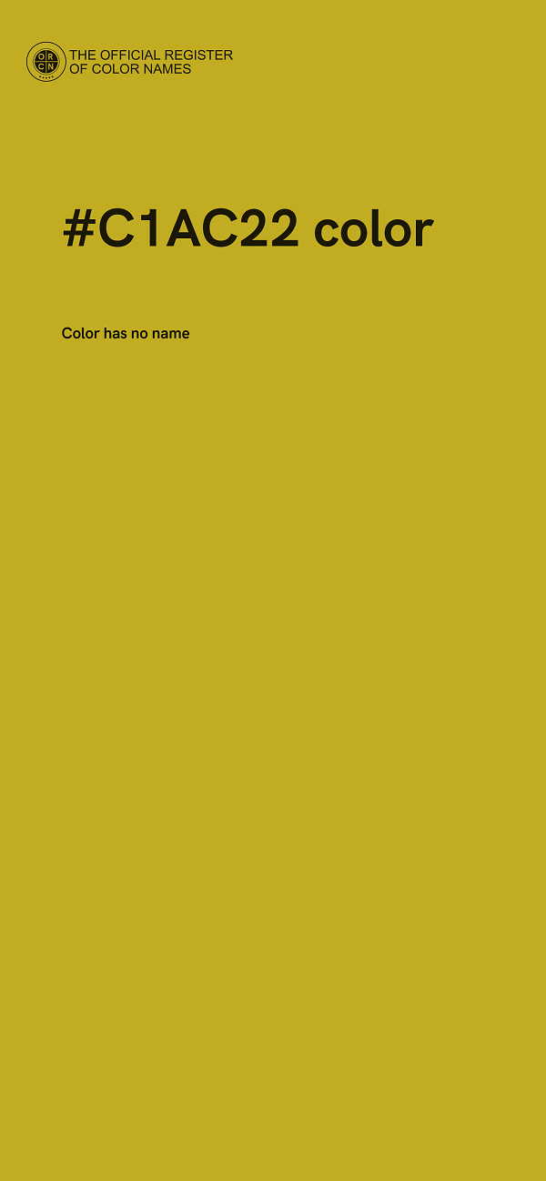 #C1AC22 color image