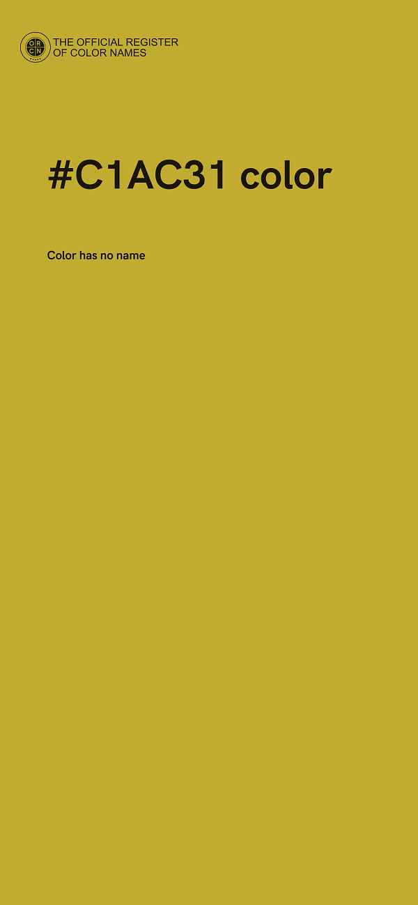 #C1AC31 color image